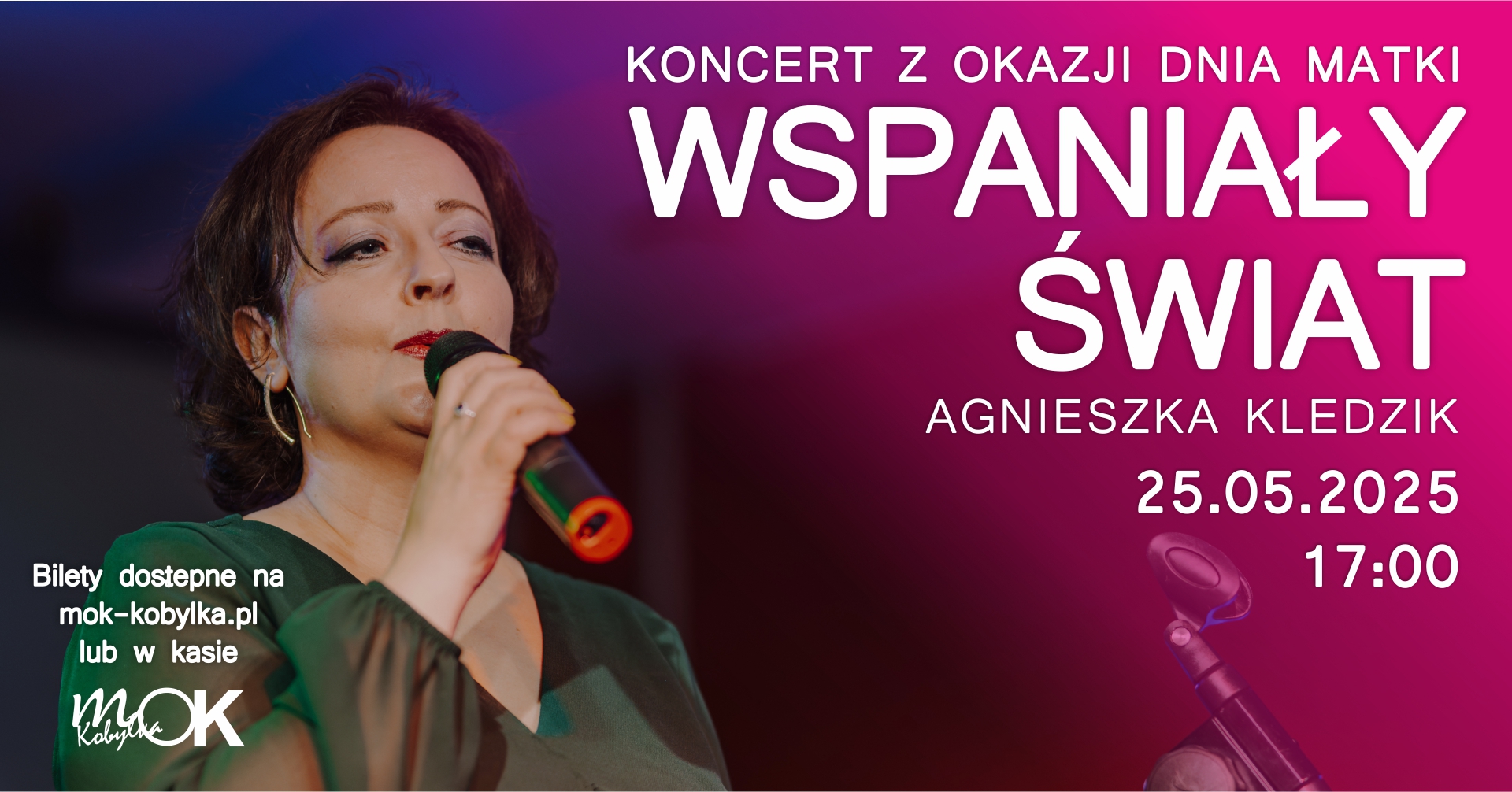 Na plakacie widzimy Agnieszkę Kledzik