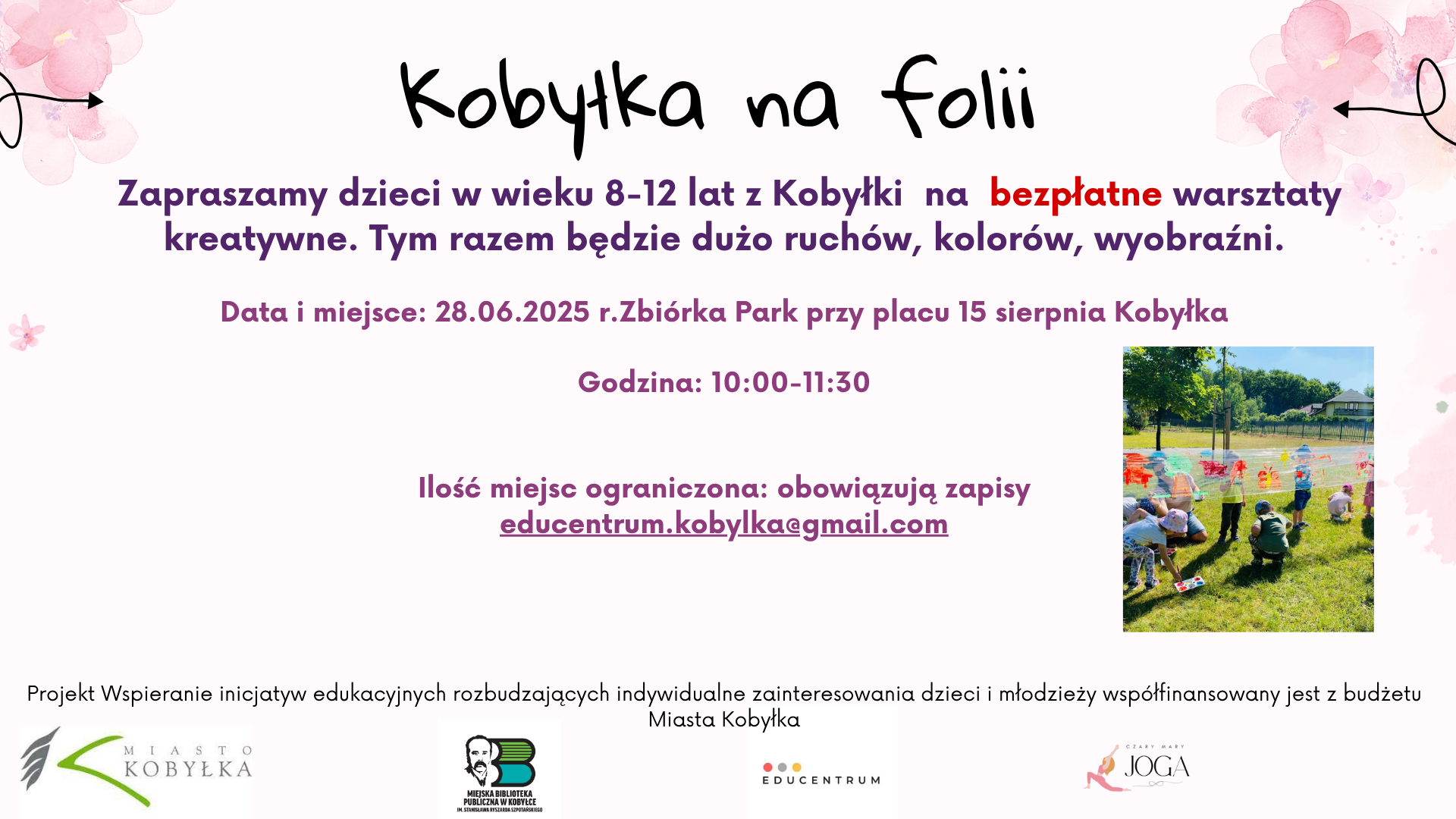 Na plakacie widzimy informacje dotyczące wydarzenia